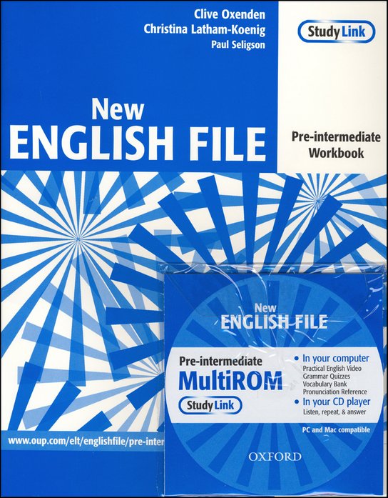 New English file Pre-intermediate Workbook + CD ROM pack