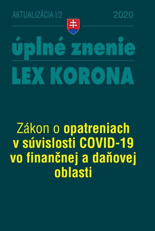 Aktualizácia I-2/2020 –LEX-KORONA – daňová a finančná oblasť