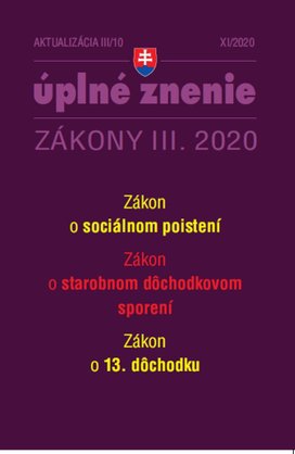 Aktualizácia III/10 2020 – 13. dôchodok