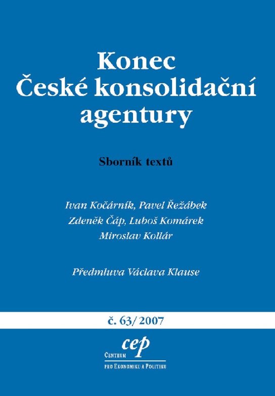 Konec České konsolidační agentury
