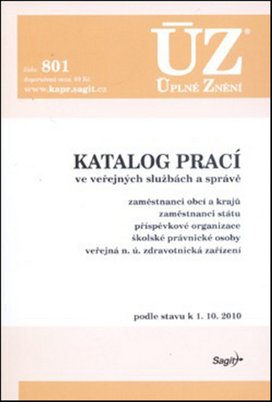 ÚZ 801 Katalog prací ve veřejných službách a správě