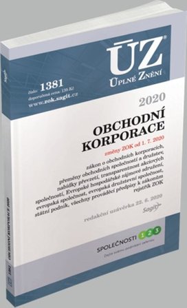 ÚZ 1381 Obchodní korporace 2020