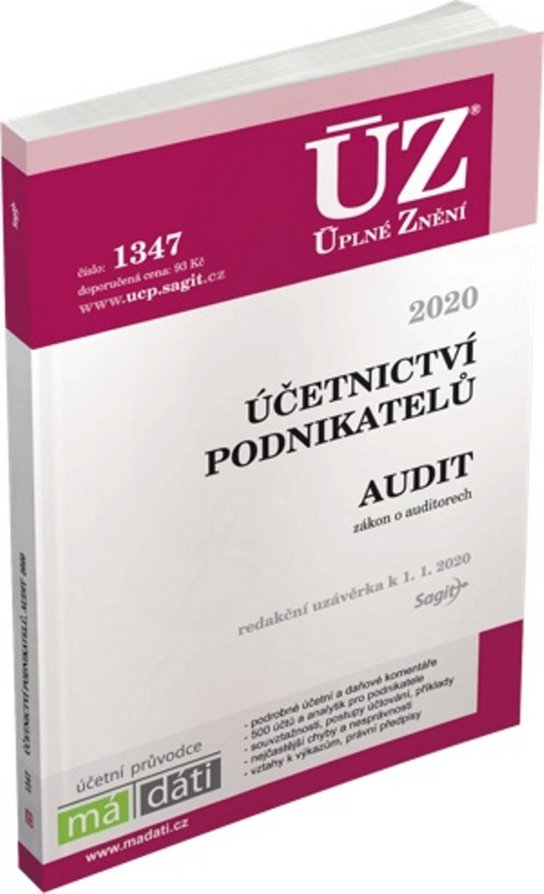 ÚZ 1347 Účetnictví podnikatelů, Audit, 2020