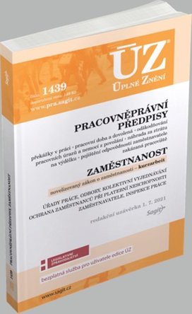 ÚZ 1439 Pracovněprávní předpisy, Zaměstnanost, Odškodňování