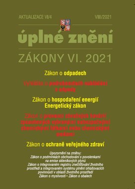 Aktualizace VI/4 – Zákon o odpadech, Vyhláška o podrobnostech nakládání s odpady