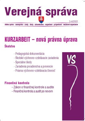 VS 3-4/2022 – Kurzarbeit, Školstvo