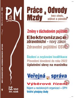 Práce a mzdy 12/2021 – Důchodové pojištění - změny