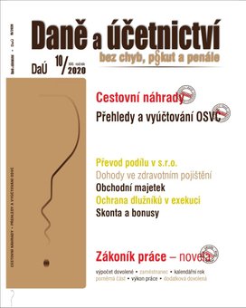 Daně a účetnictví bez chyb, pokut a penále č. 10/2020