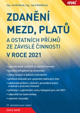 Zdanění mezd, platů a ostatních příjmů ze závislé činnosti v roce 2021