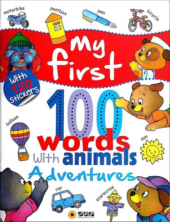 My first 100 words Animals with Adventures