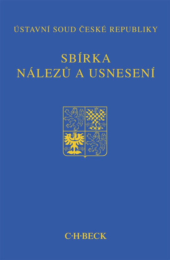 Sbírka nálezů a usnesení ÚS ČR, svazek 75