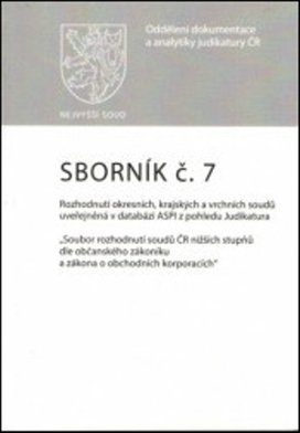 Sborník č. 7 Rozhodnutí okresních, krajských a vrchních soudů
