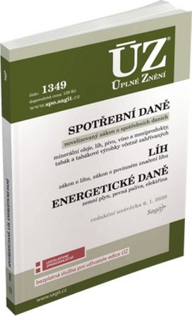 ÚZ 1349 Spotřební daně, líh, paliva a maziva, energetické daně 2020