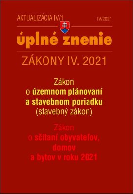 Aktualizácia IV/1 2021 Bývanie, stavebný zákon