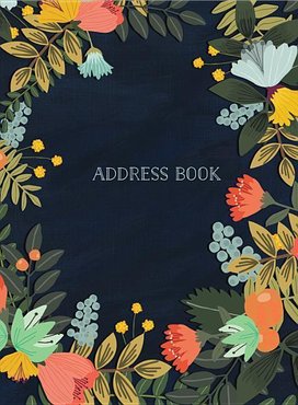 Address Book Modern Floral Large
