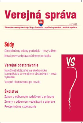 VS 1-2/2022 – Odborné vzdelávanie a príprava, verejné obstarávanie