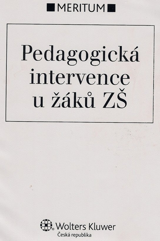 Pedagogická intervence u žáků ZŠ