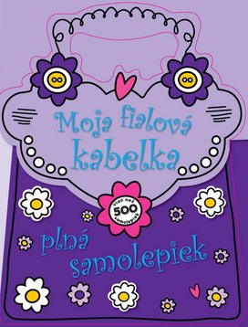 Moja fialová kabelka plná samolepiek