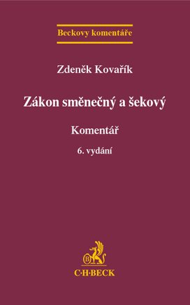 Zákon směnečný a šekový Komentář