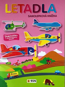 Letadla samolepková knížka