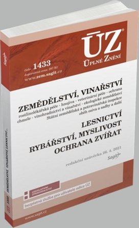 ÚZ 1433 Zemědělství, Vinařství, Lesnictví, Myslivost, Rybářství, Ochrana zvířat