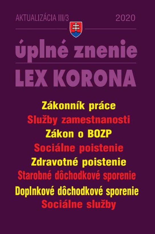 Aktualizácia III/3 2020 - LEX-KORONA