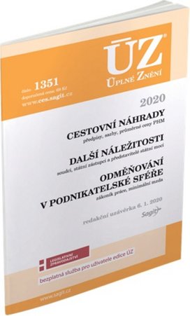 ÚZ 1351 Cestovní náhrady, Odměňování v podnikatelské sféře 2020