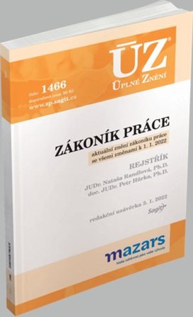 ÚZ 1466 Zákoník práce, rejstřík, 2022