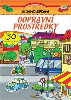 Veselé sešity se samolepkami Dopravní prostředky