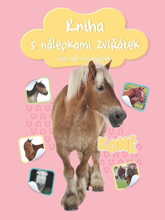 Kniha s nálepkami zvířátek Koně