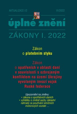 Aktualizace I/2 2022 – Zákon o platebním styku