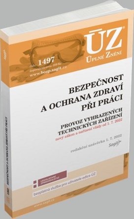 ÚZ 1497 Bezpečnost a ochrana zdraví při práci