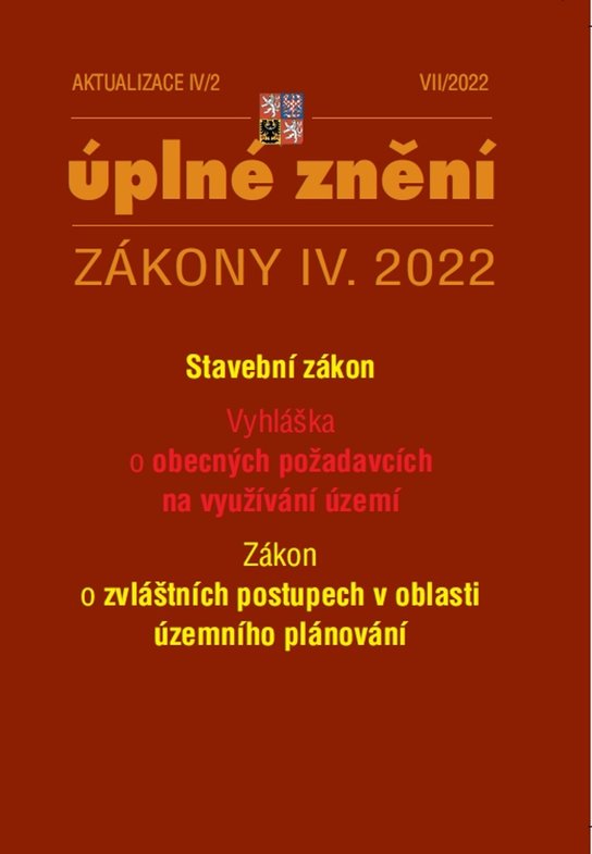 Aktualizace IV/2 2022 – stavební zákon, územní plánování