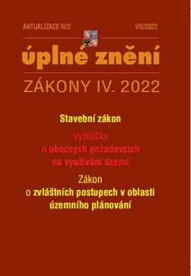 Aktualizace IV/2 2022 – stavební zákon, územní plánování