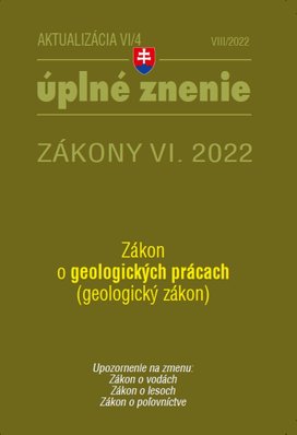 Aktualizácia VI/4 2022 – životné prostredie, odpadové a vodné hospodárstvo