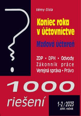 1000 riešení 1-2/2023 – Koniec roka v účtovníctve