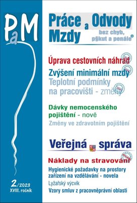 Práce a mzdy 2/2023 – Cestovní náhrady v roce 2023