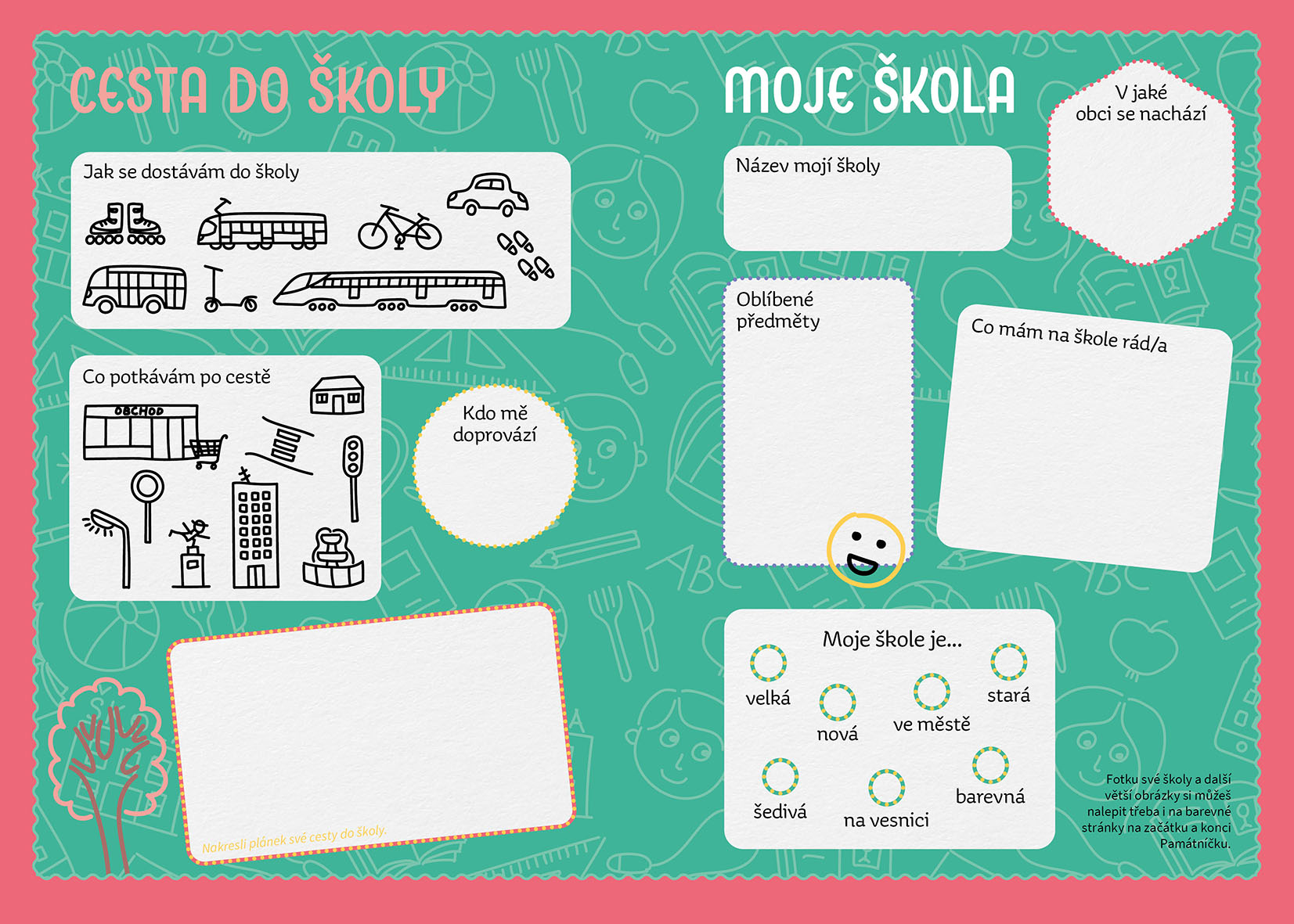 Památníček na první roky ve škole