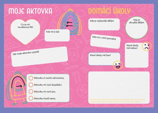 Památníček na první roky ve škole