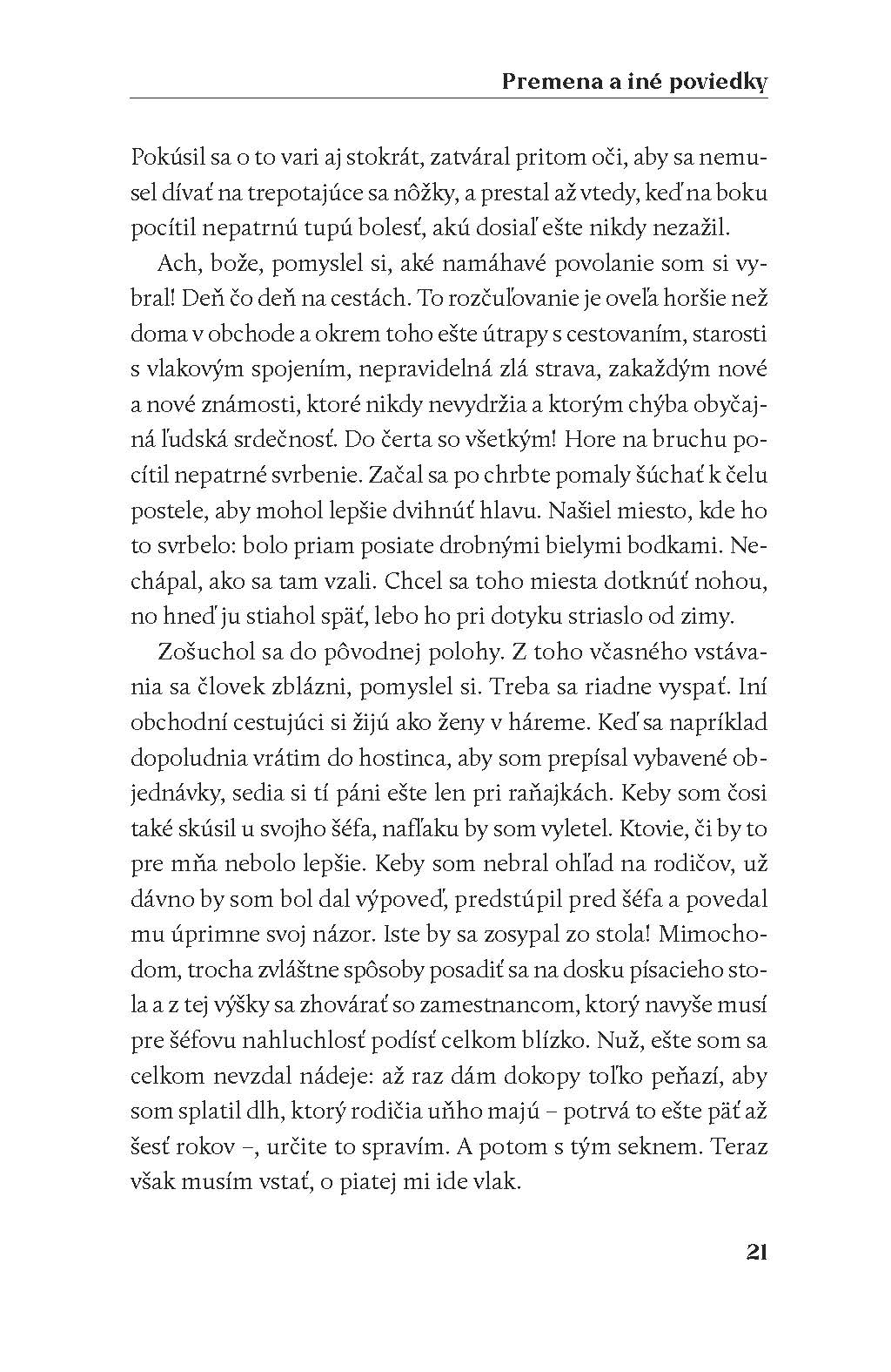 Premena a iné poviedky