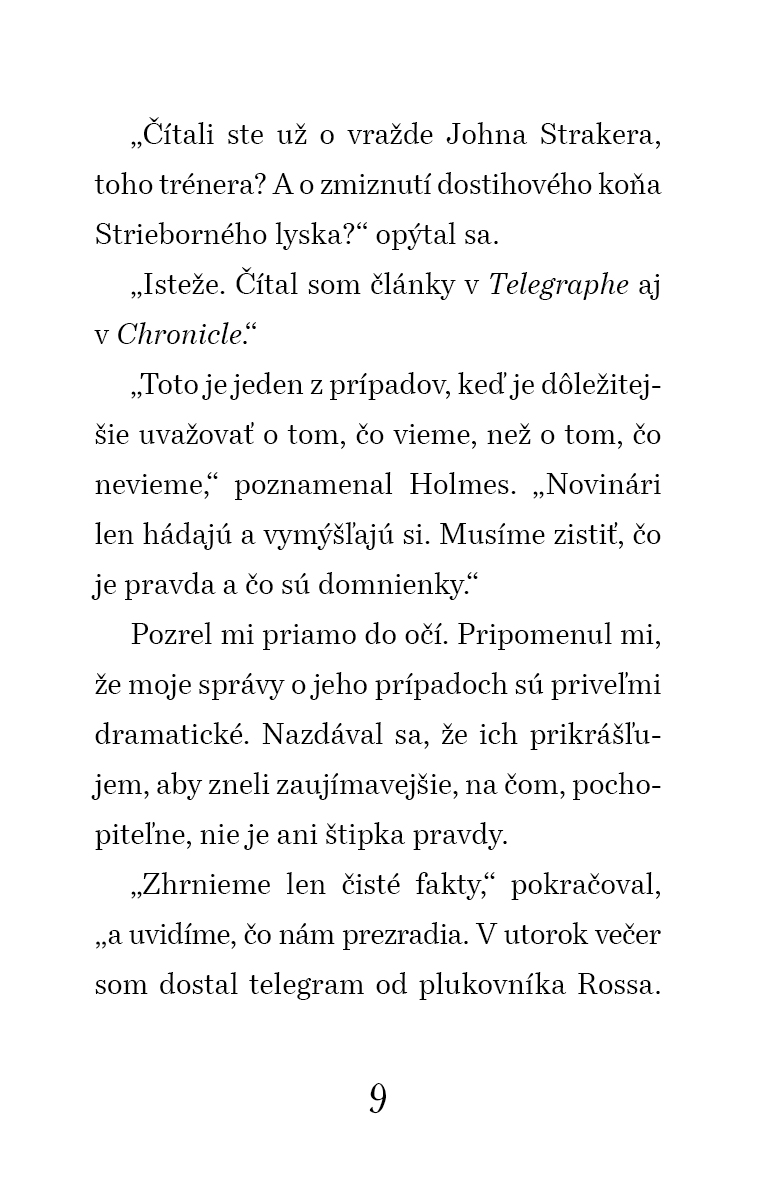 Sherlock Holmes vyšetruje: Strieborný lysko