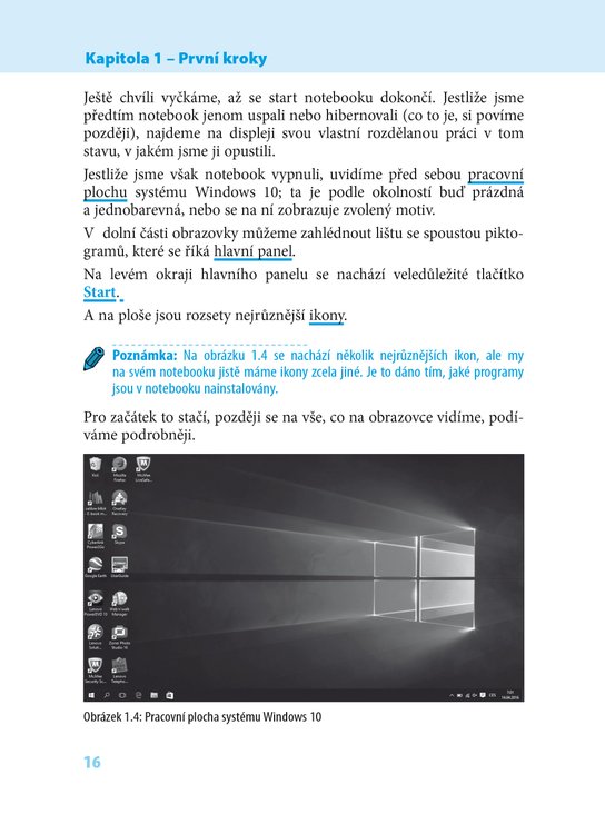 Notebook pro seniory: Vydání pro Windows 10