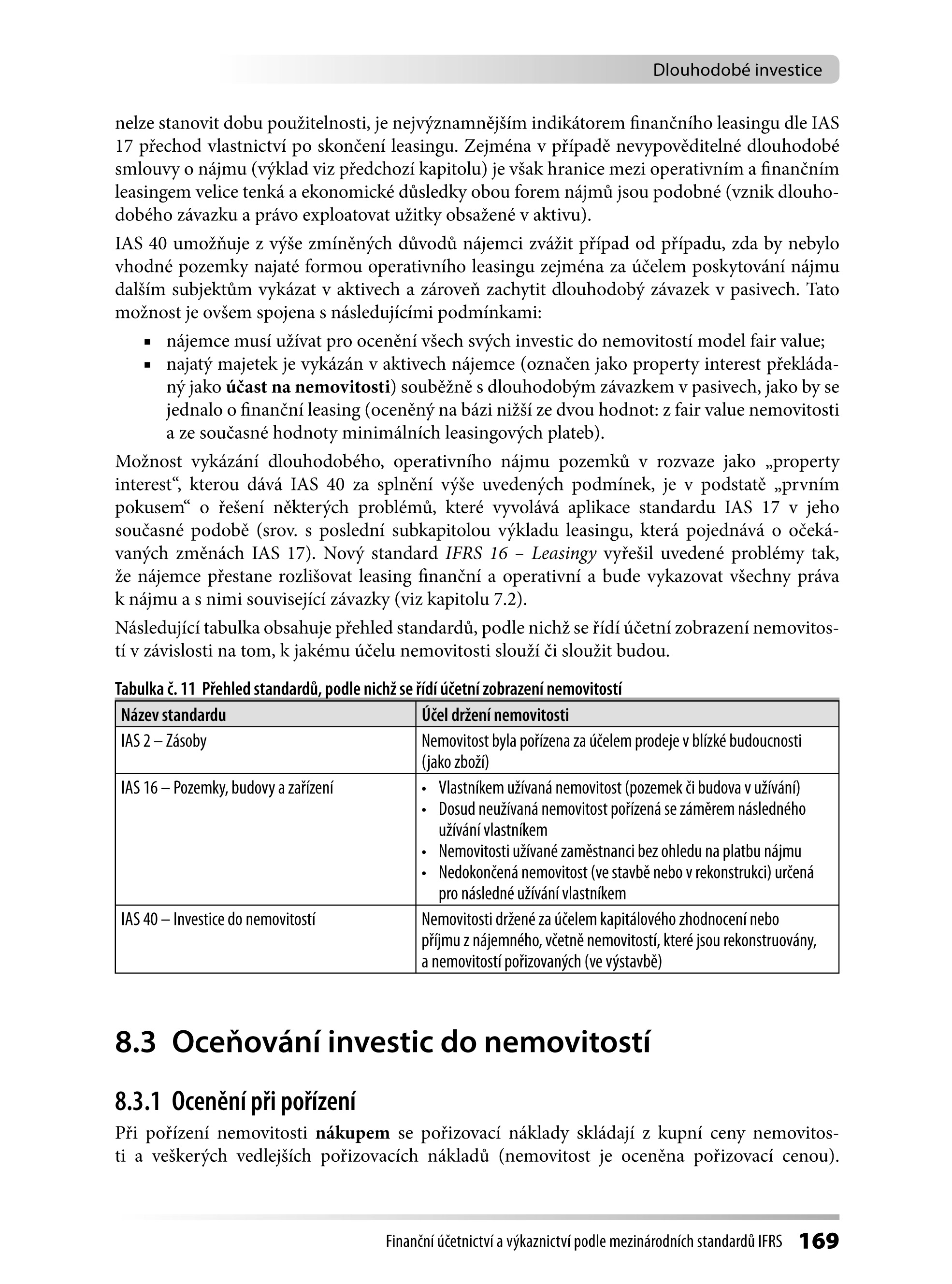 Finanční účetnictví a výkaznictví podle mezinárodních standardů IFRS