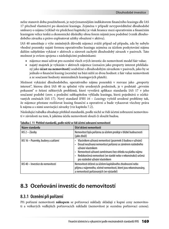 Finanční účetnictví a výkaznictví podle mezinárodních standardů IFRS
