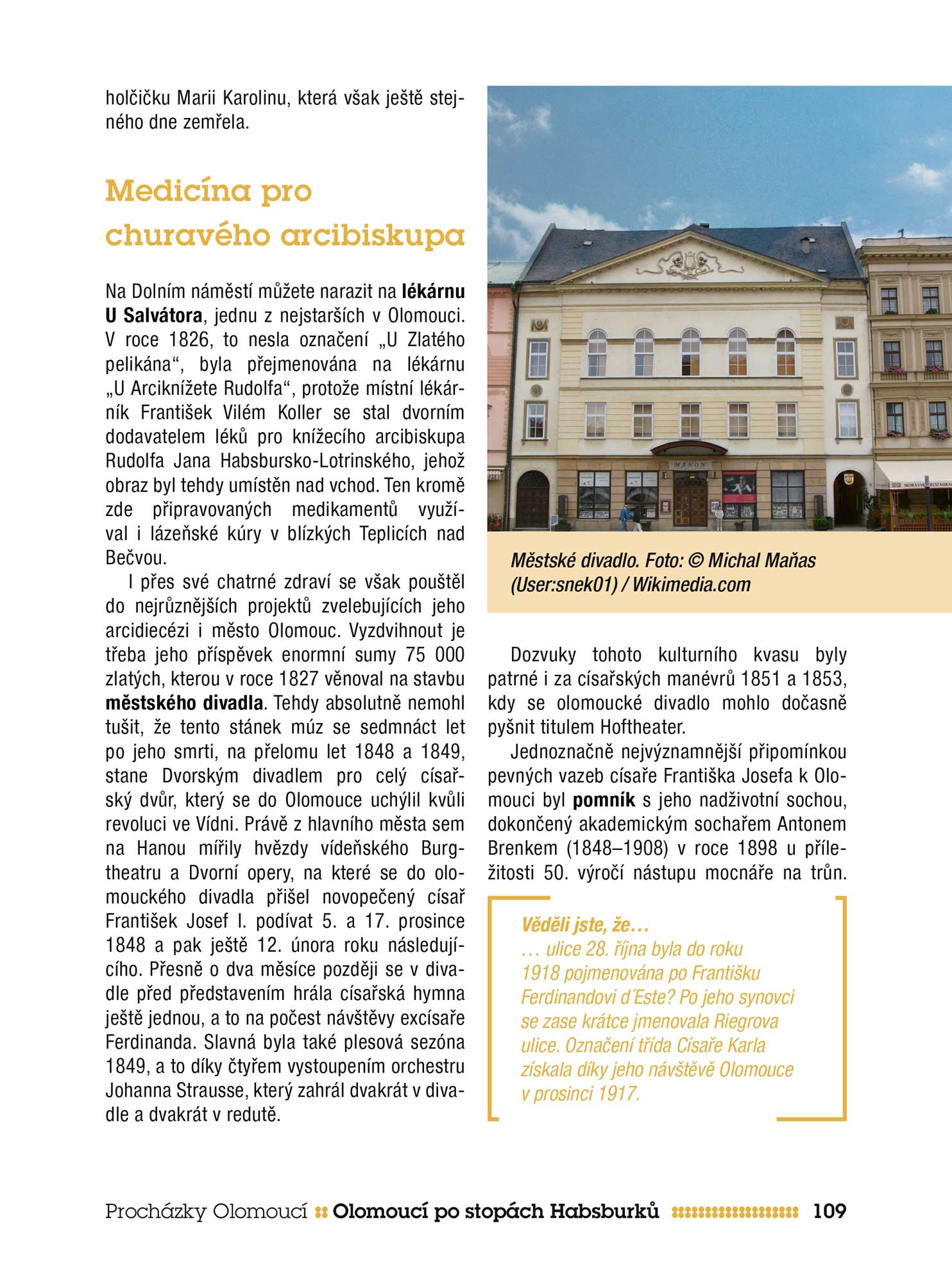Procházky Olomoucí