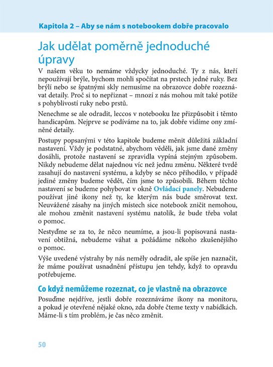 Notebook pro seniory