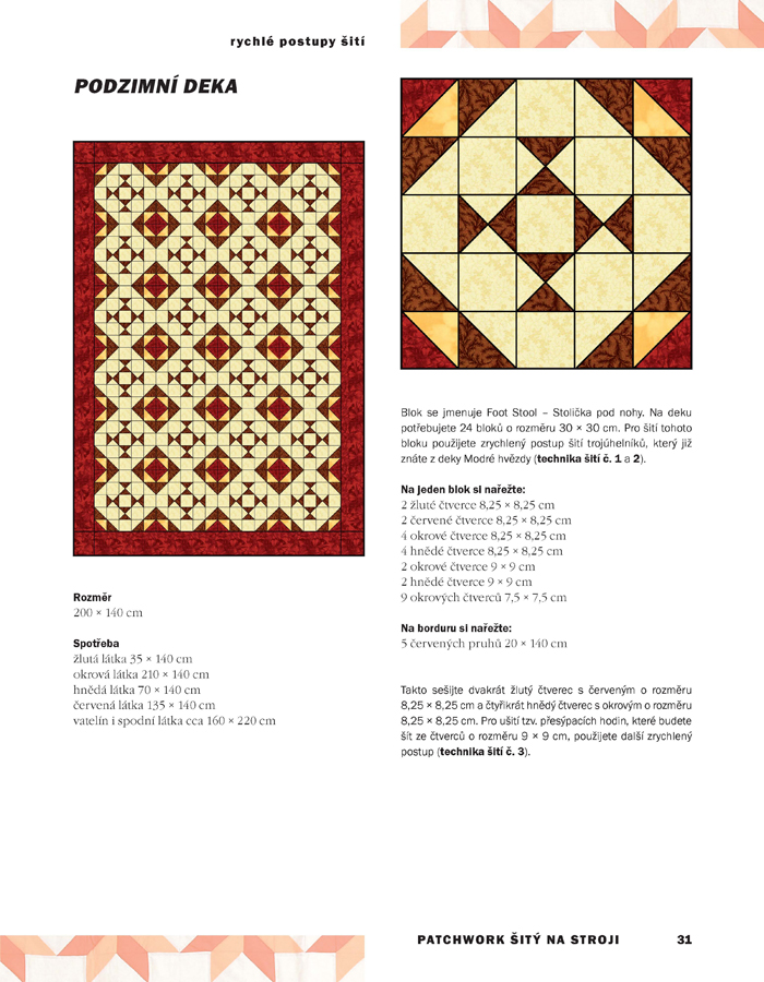 Patchwork šitý na stroji