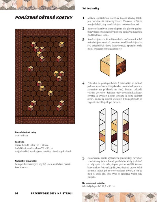 Patchwork šitý na stroji