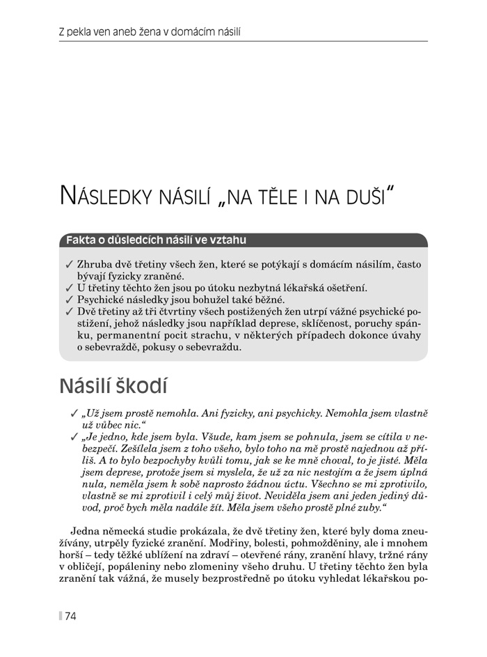 Žena a domácí násilí - Z pekla ven