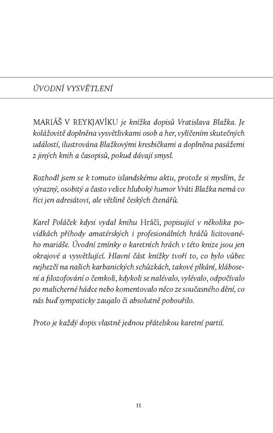 Mariáš v Reykjaviku